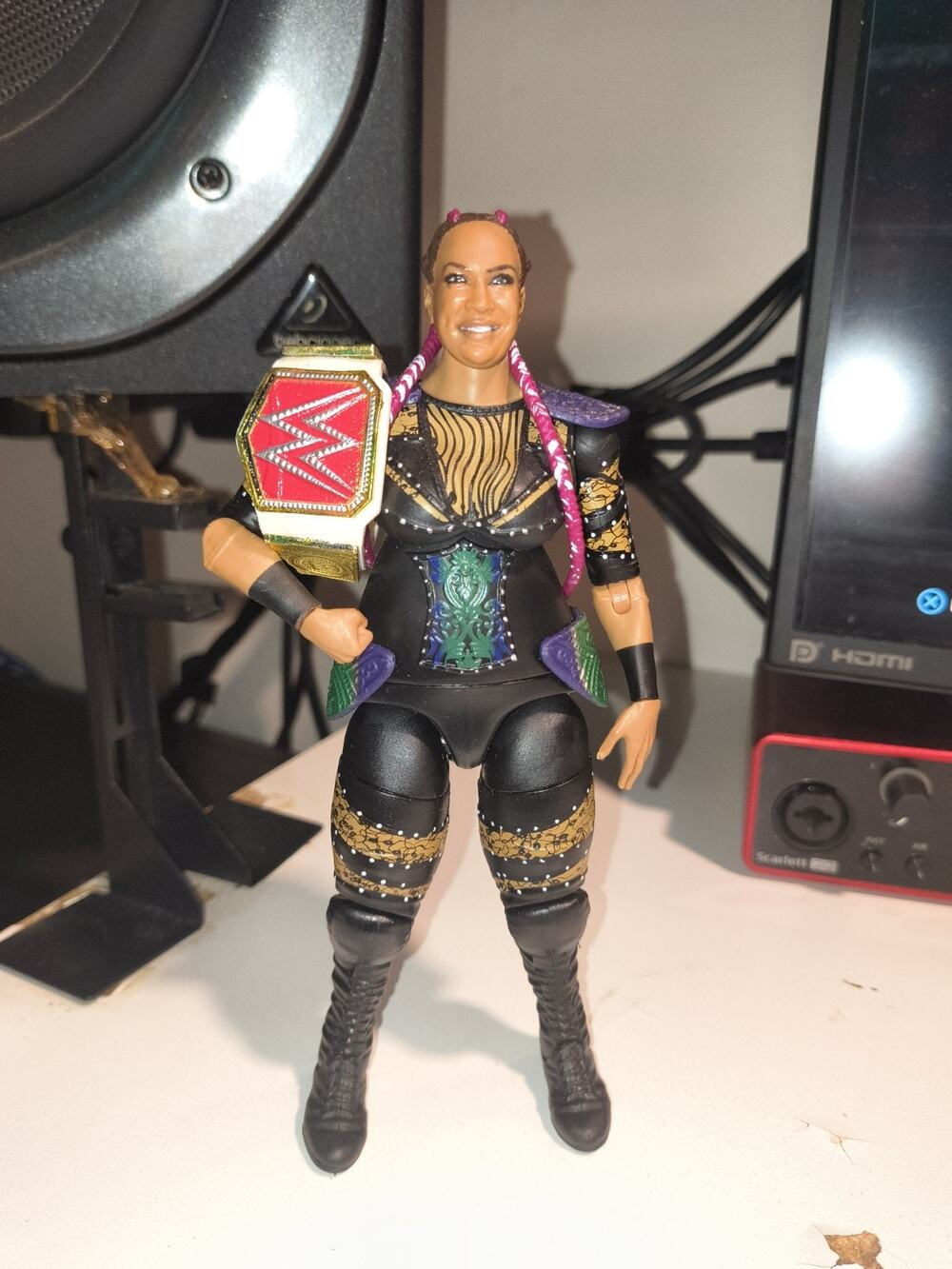 WWE Elite Collection Nia Jax Series 65 Mattel Wrestling Action Figure With Title